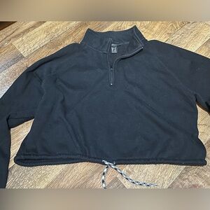 Forever 21 Woman’s Black Zip-Up Sweater